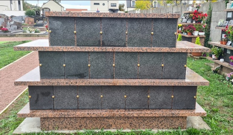 Pose installation columbarium